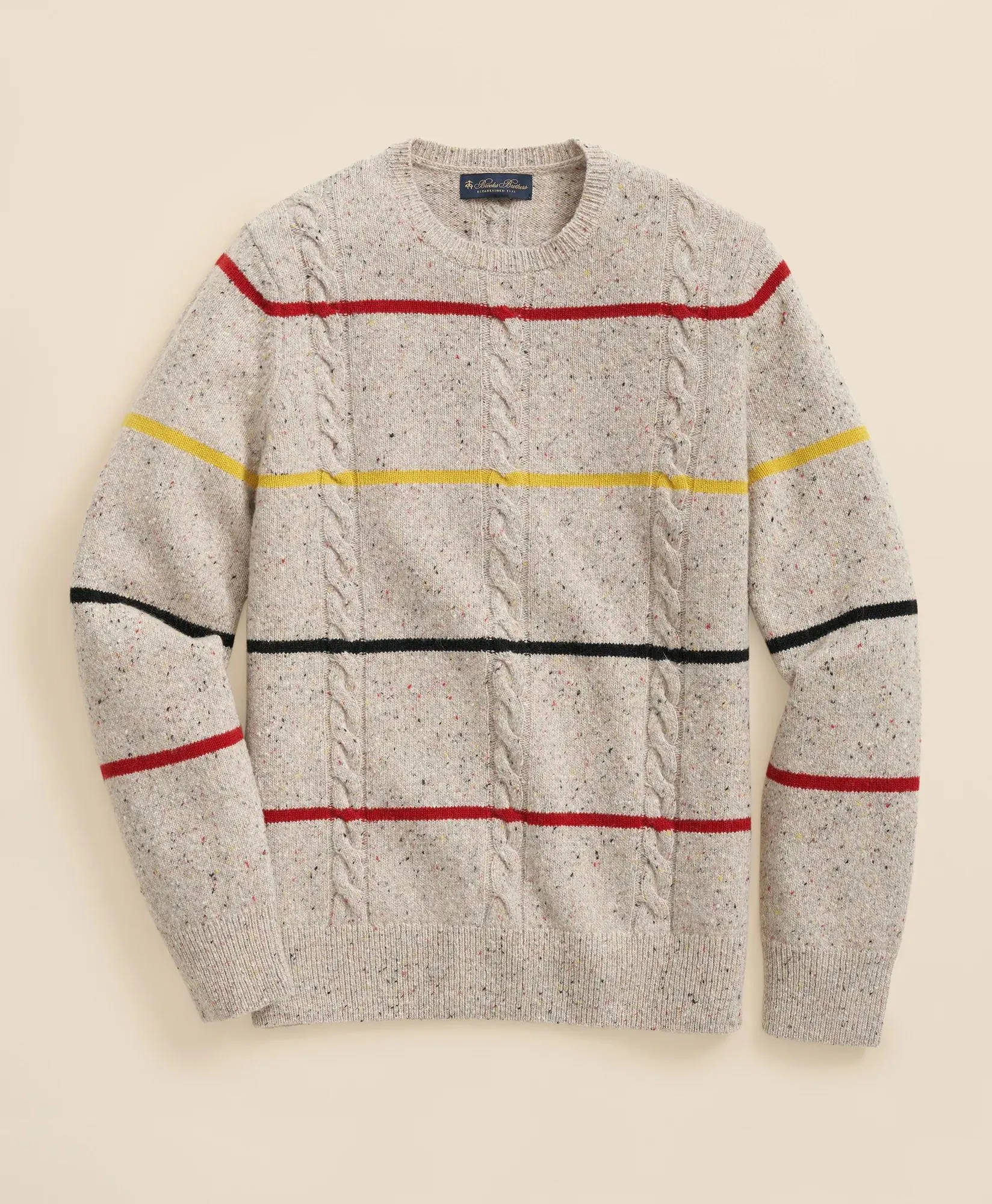 Merino Wool Donegal Stripe Sweater