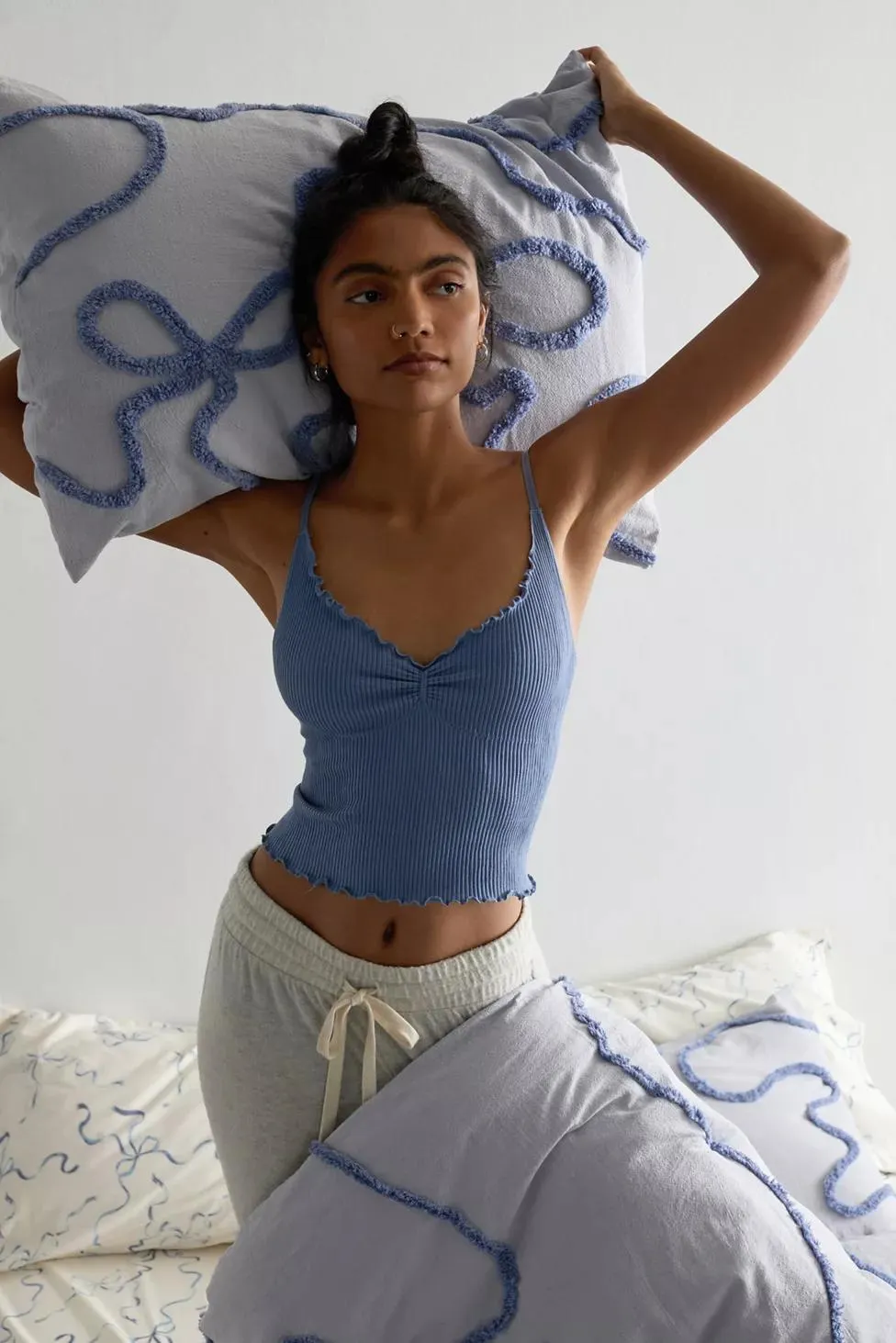 Wild Bows Tufted Cotton Sham Set