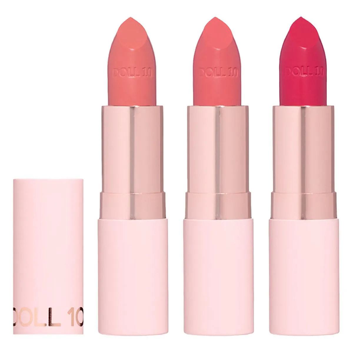 Doll 10 Smooth Assist Lipstick 3-piece Set