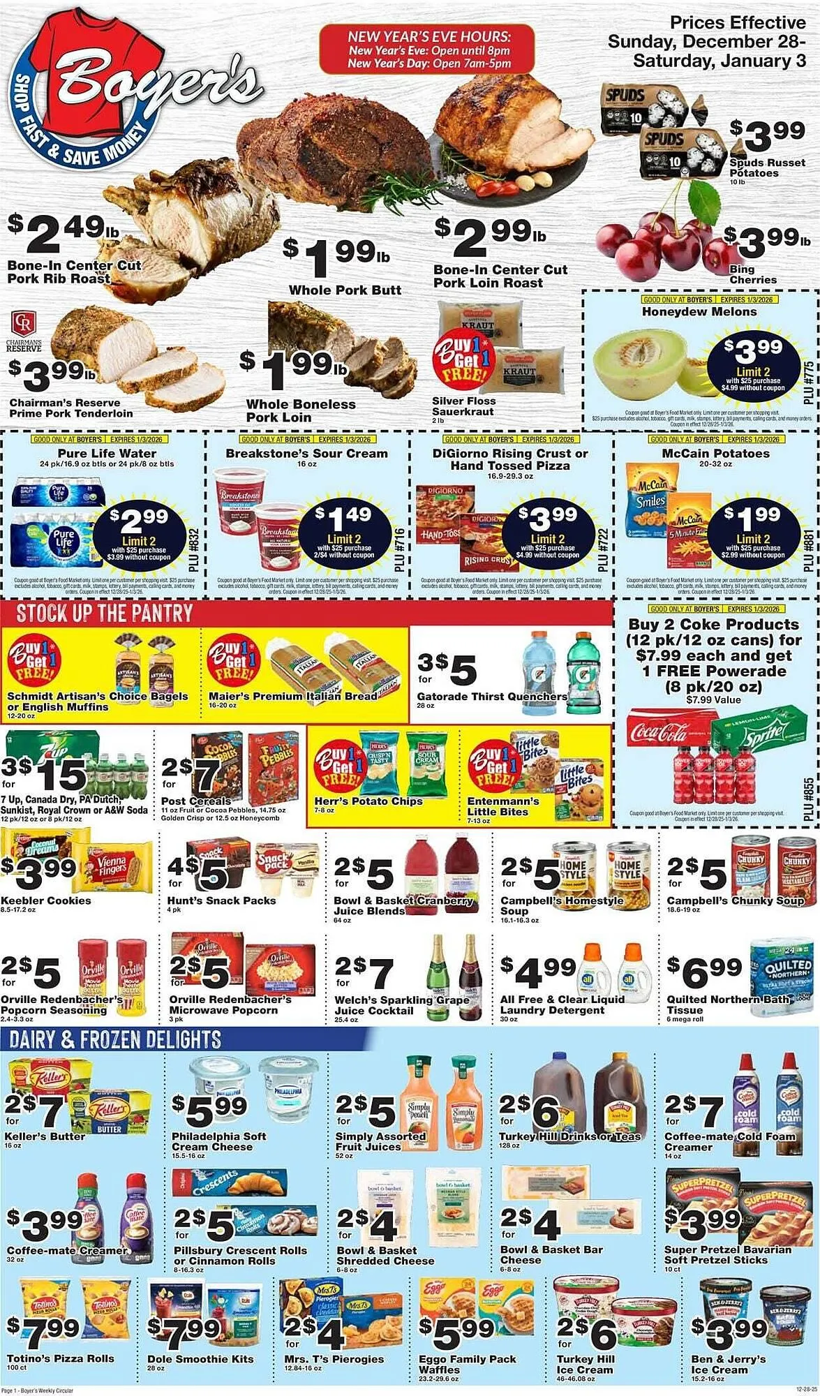 Weekly ad Boyer's Food Markets weekly ad from December 28 to January 3 2026 - Page 1