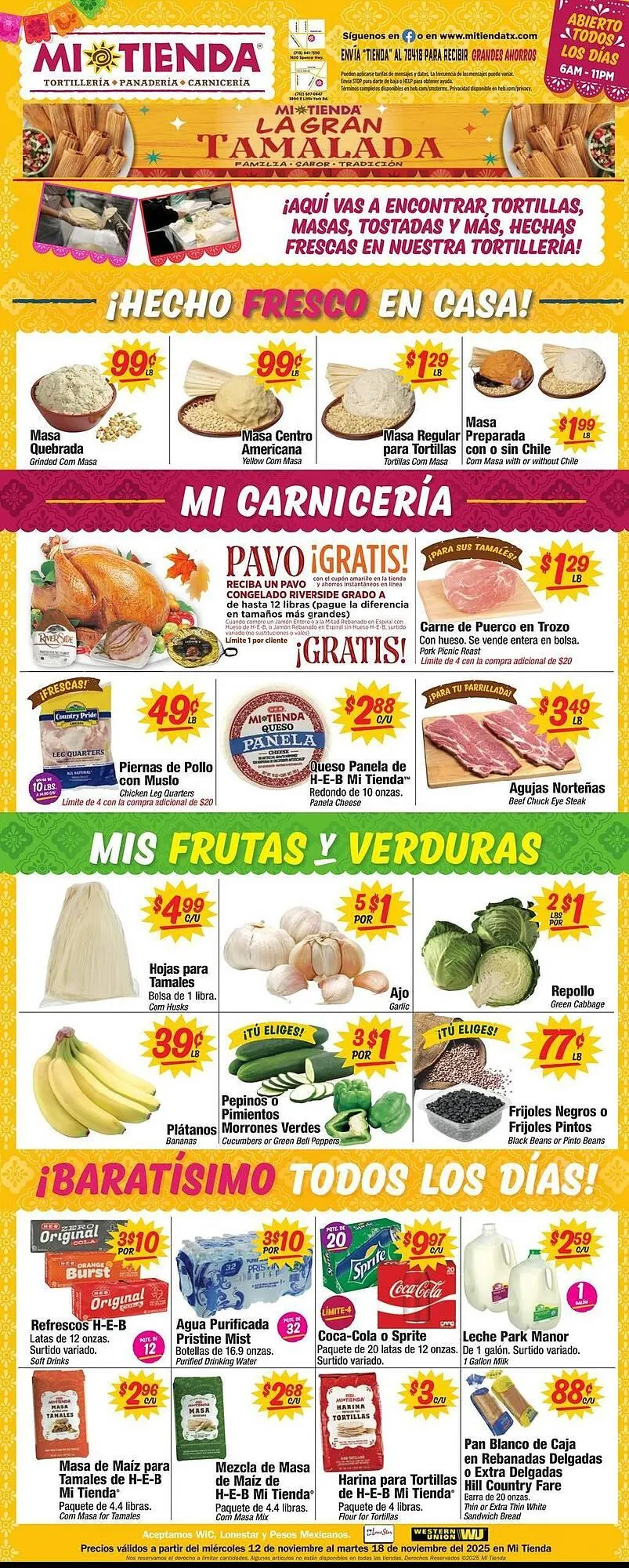 Weekly ad Mi Tienda weekly ad from November 12 to November 18 2025 - Page 1