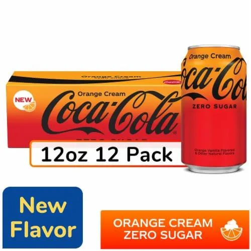 Coca-Cola® Zero Sugar Orange Cream Soda Cans