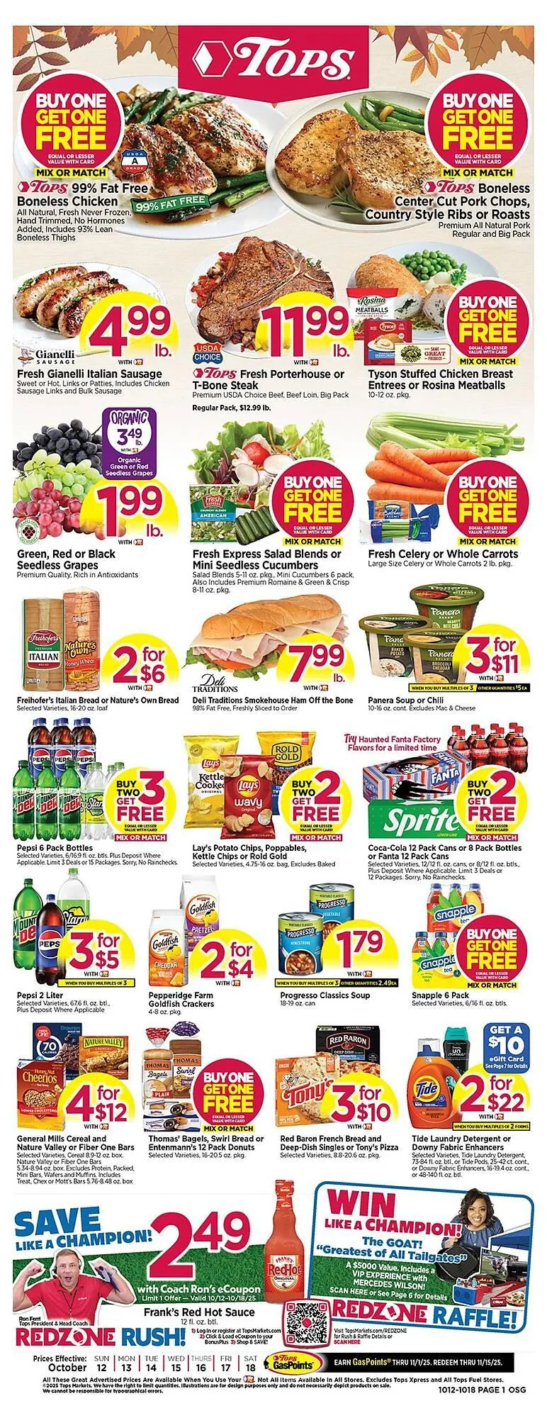Weekly ad Tops weekly ad from October 12 to October 18 2025 - Page 1