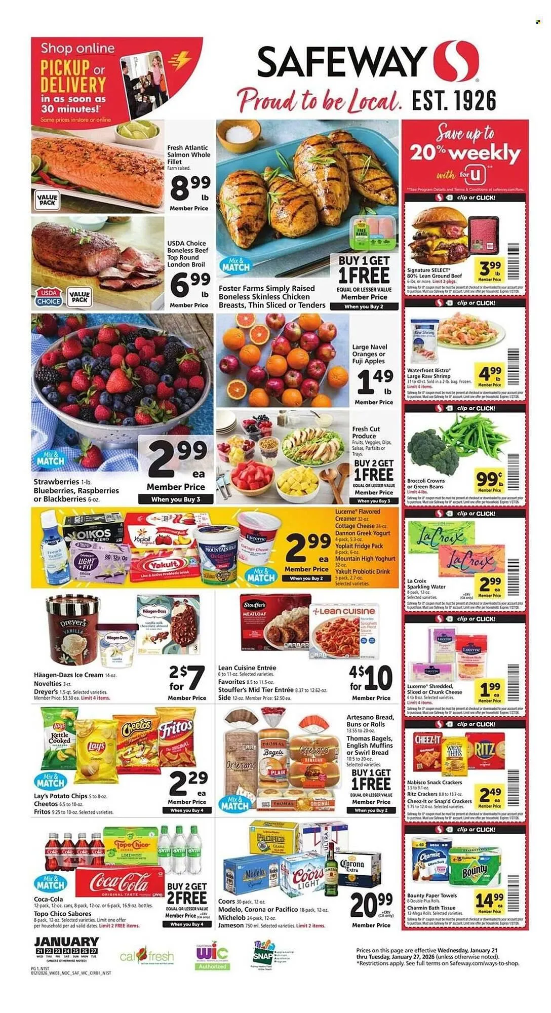Weekly ad Safeway weekly ad from January 21 to January 27 2026 - Page 1