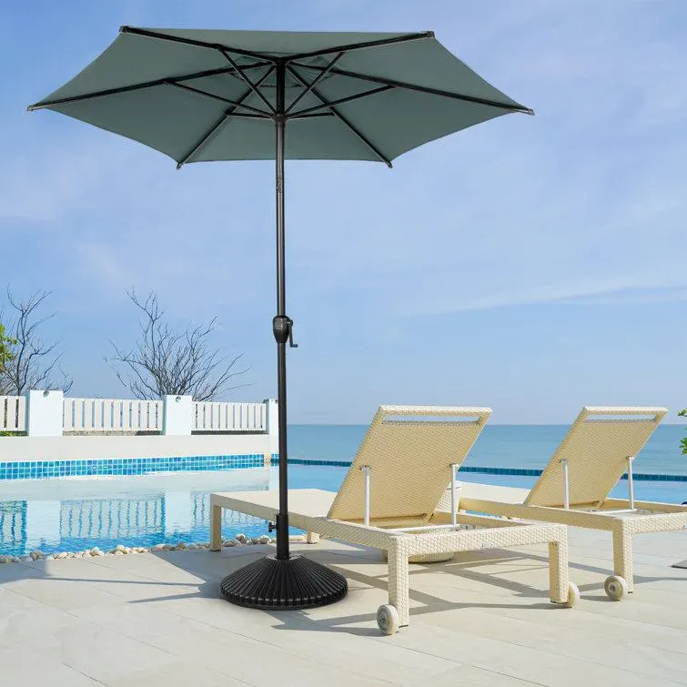 Lyon 90" Market Umbrella with Crank Lift