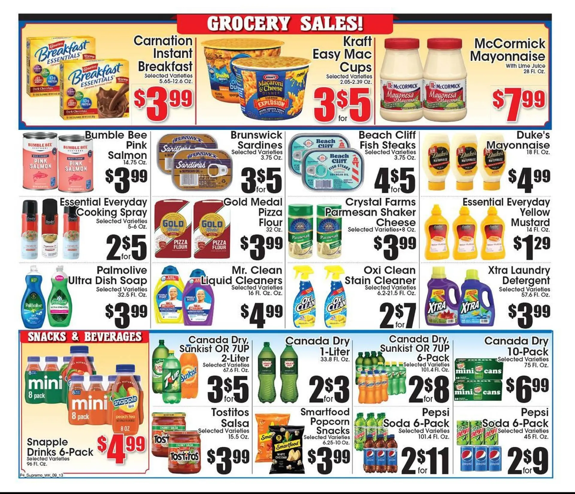 Weekly promotion Supremo Foods Inc weekly ad spanning from September 13 to September 19 2025 - Page 4 for Catalogue 365