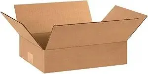 AVIDITI Shipping Boxes Flat 12"L x 9"W x 3"H, 25-Pack | Corrugated Cardboard Box for Moving, Mailing, Packing and Storage 12x9x3