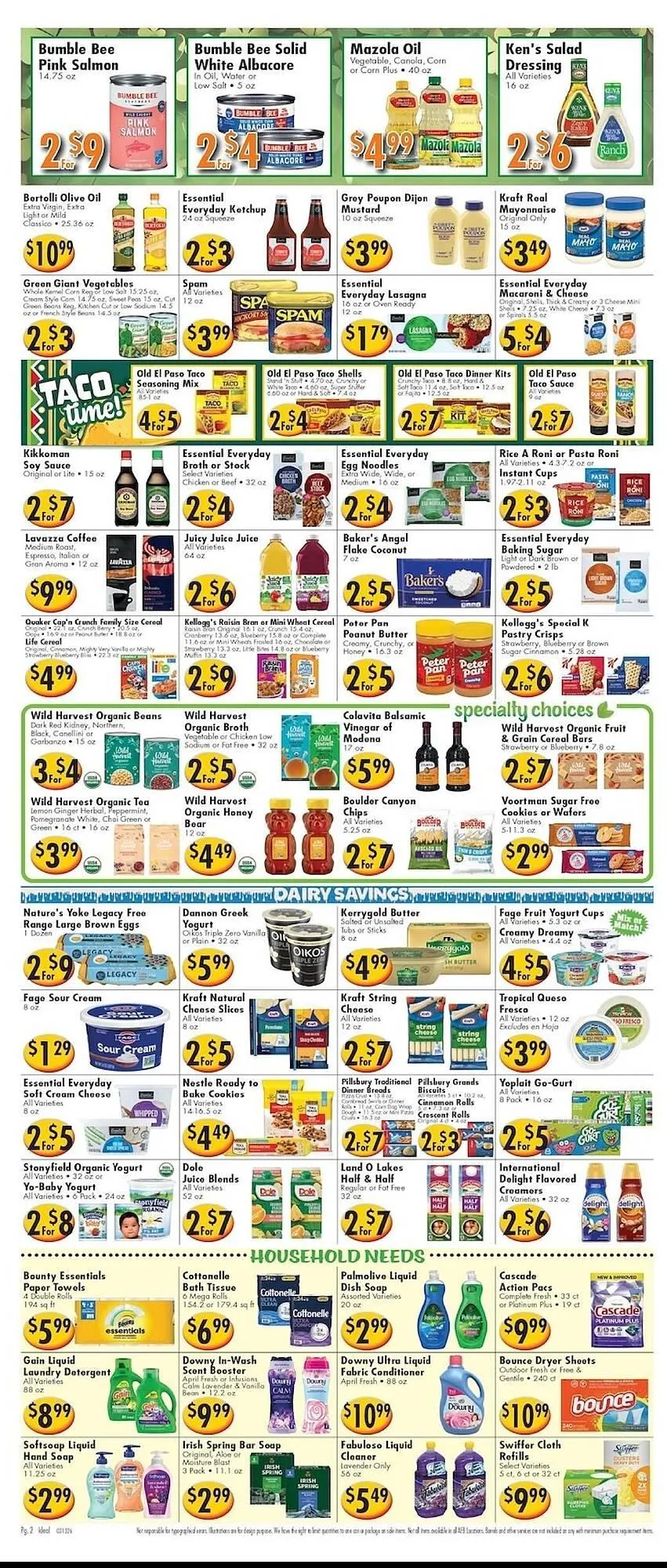 Weekly promotion Ideal Food Basket circular spanning from March 13 to March 19 2026 - Page 2 for Catalogue 365