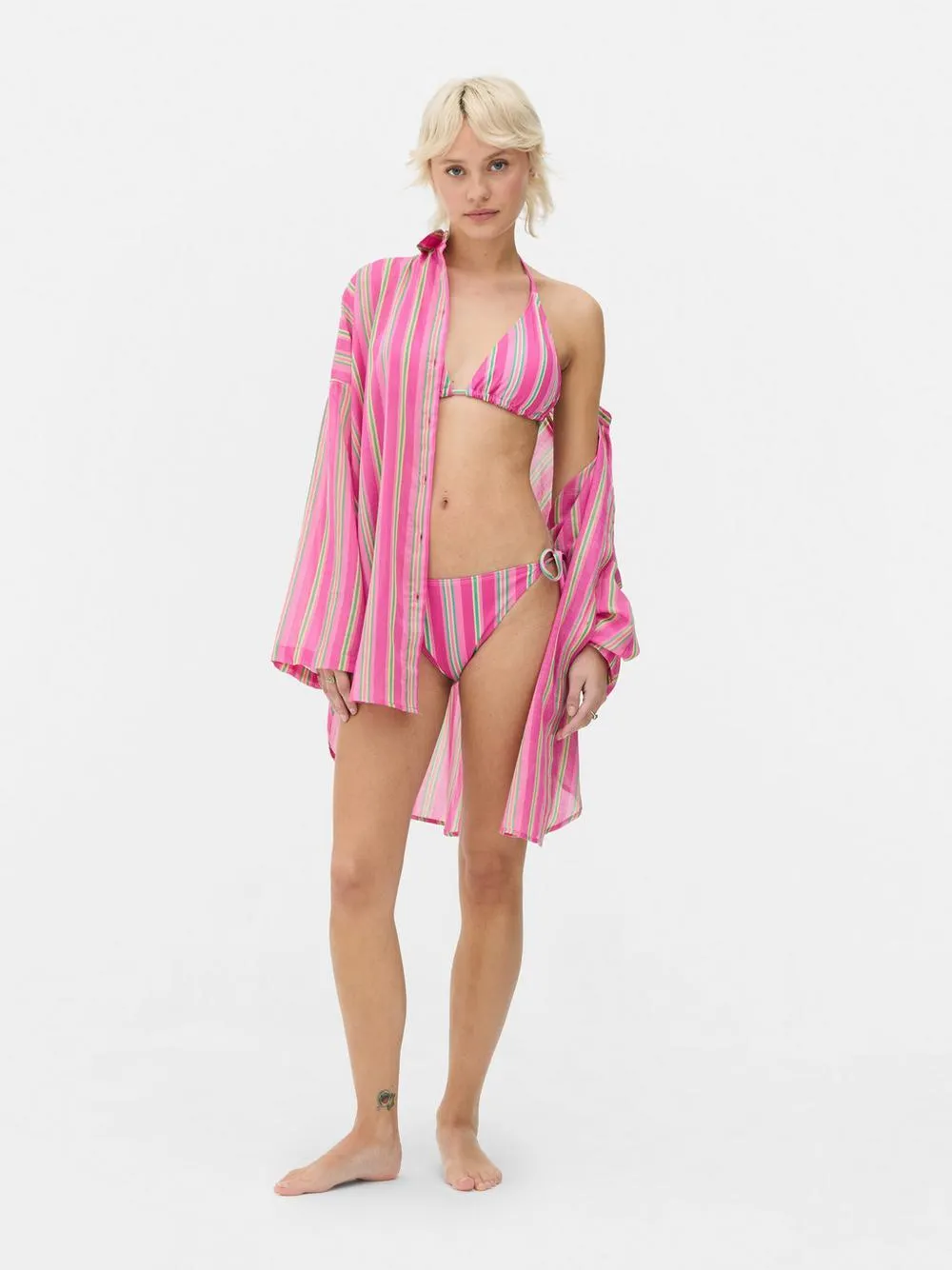 Strand-Shirt mit Print