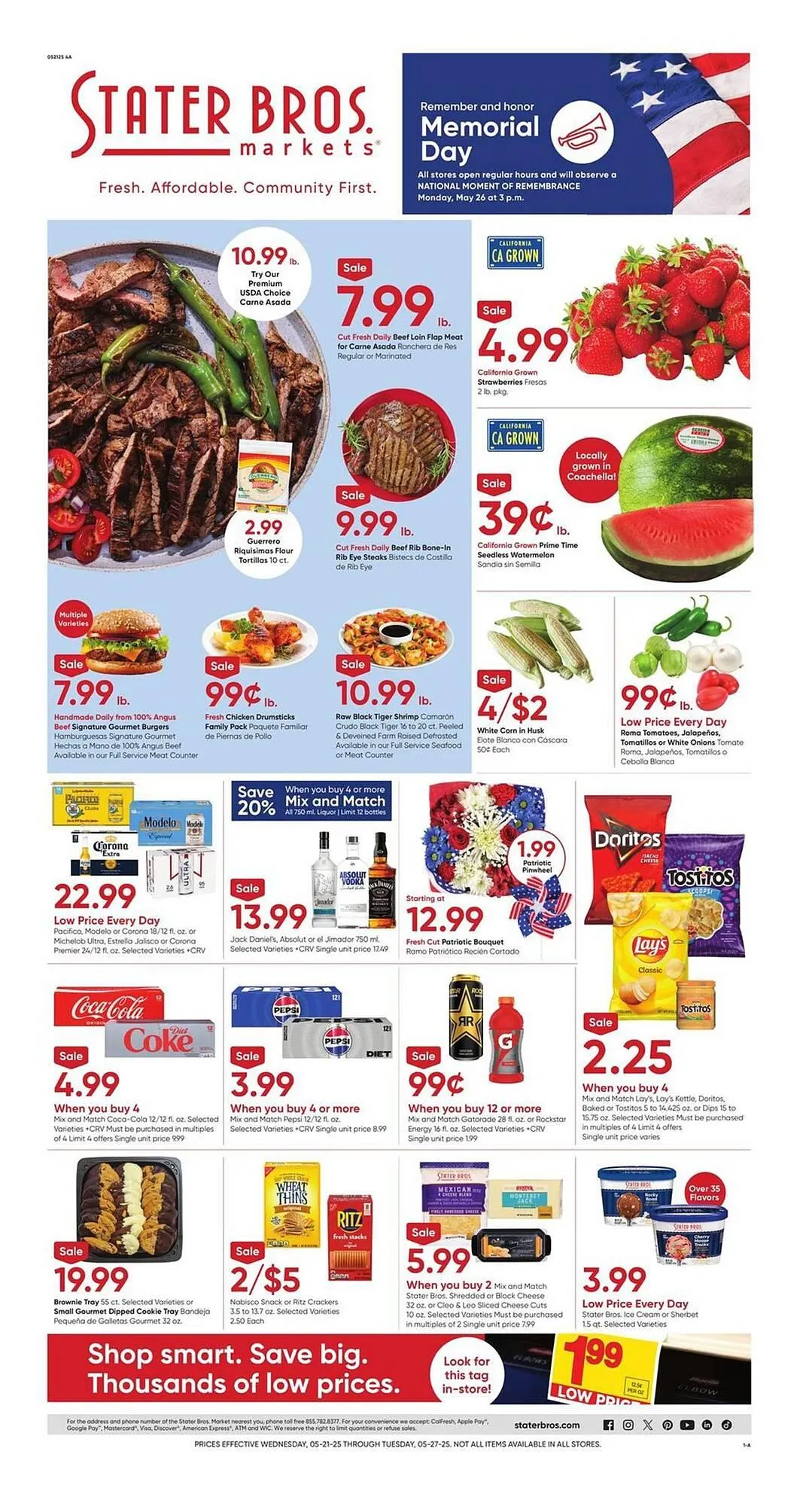 Weekly ad Stater Bros Weekly Ad from May 20 to May 27 2025 - Page 1