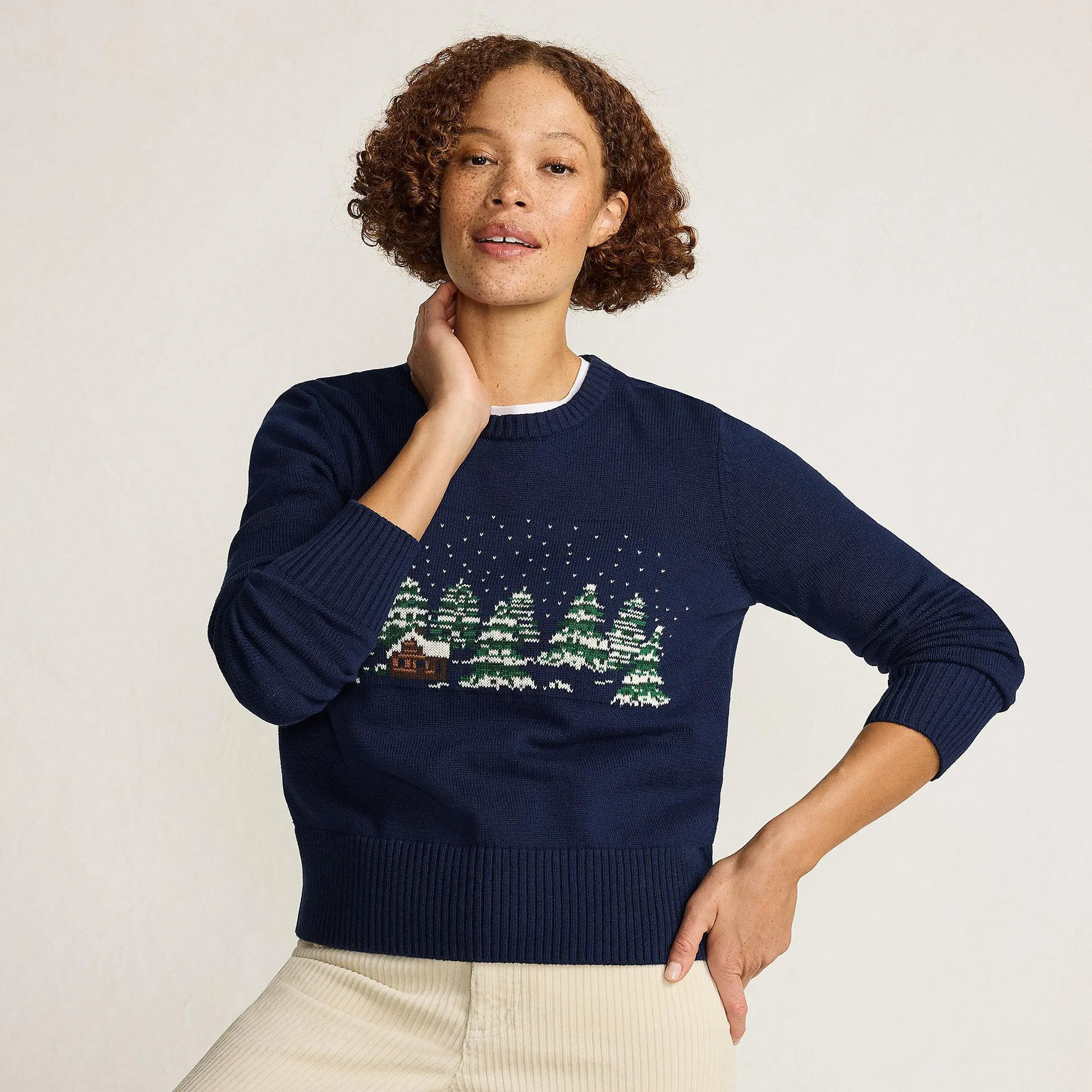 Women's Drifter Modern Jacquard Crew Neck Sweater