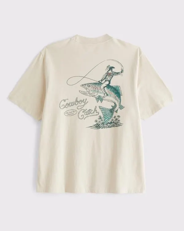 Fishing Vintage-Inspired Graphic Tee