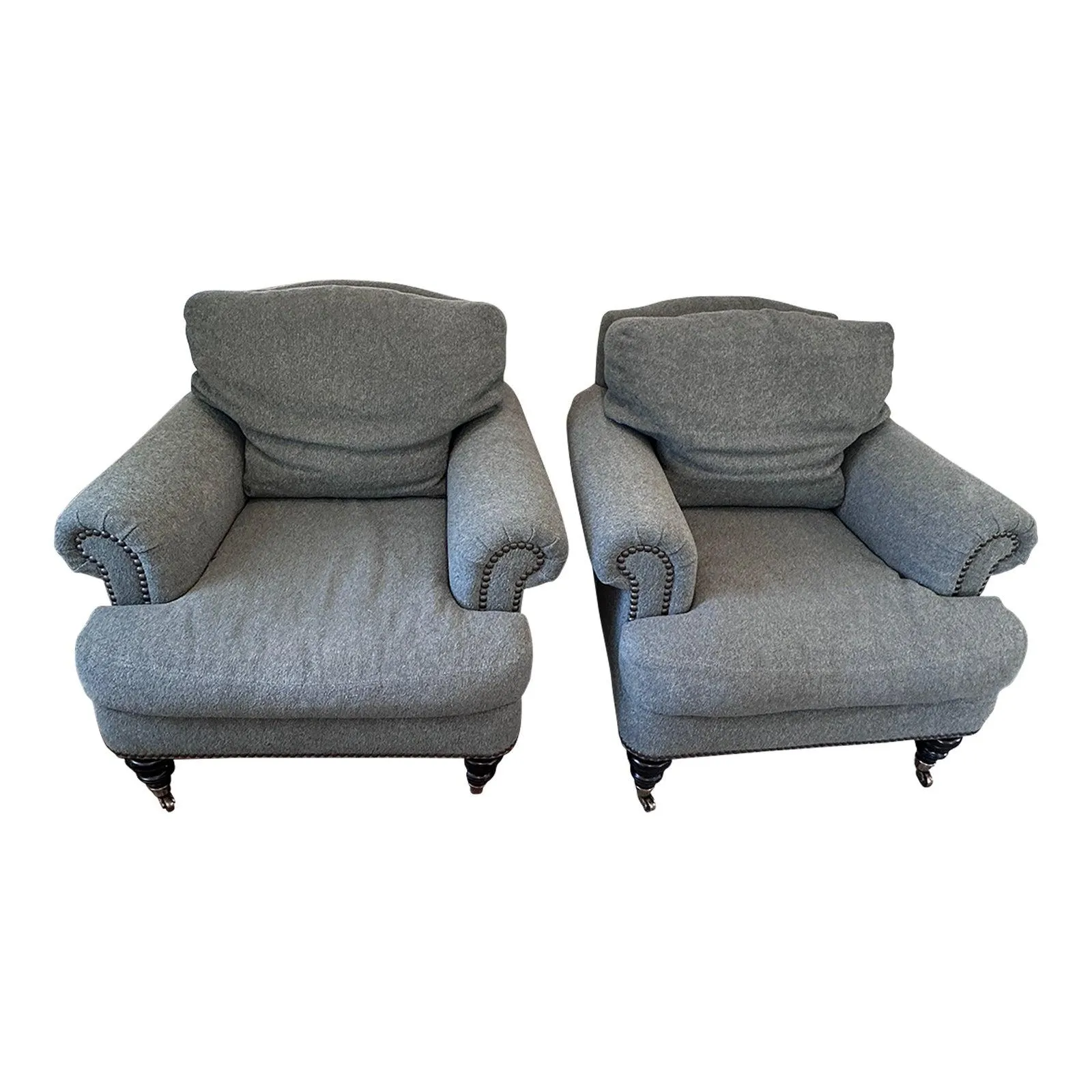 Pair Lillian August Club Chairs