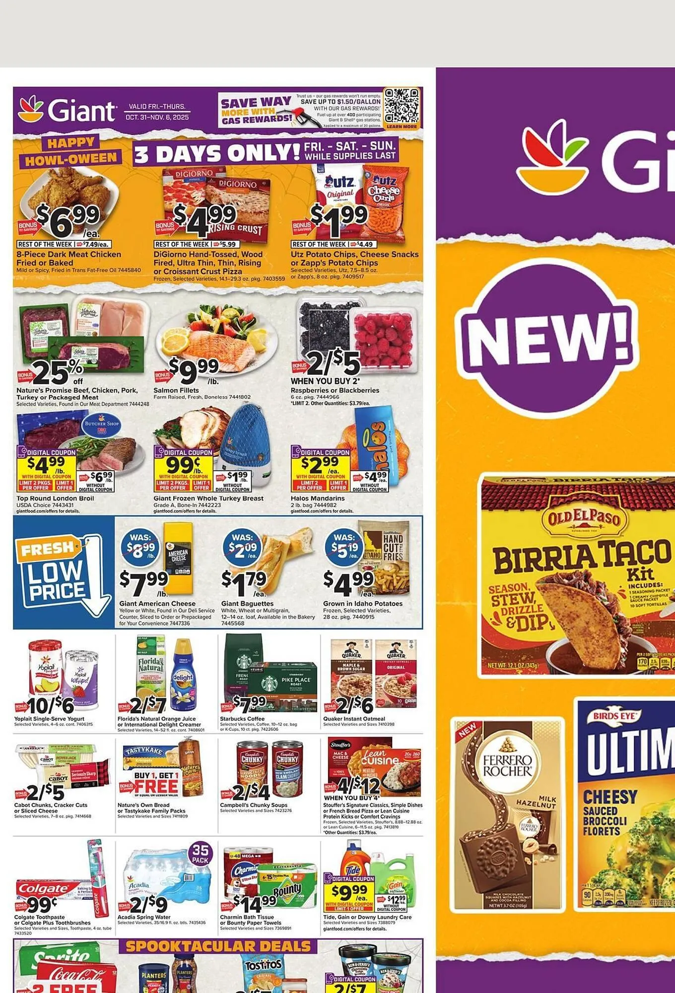 Weekly ad Giant Food weekly ad from October 31 to November 6 2025 - Page 1