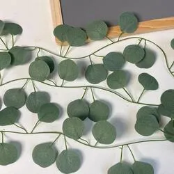 Artificial Silver Dollar Eucalyptus Garland