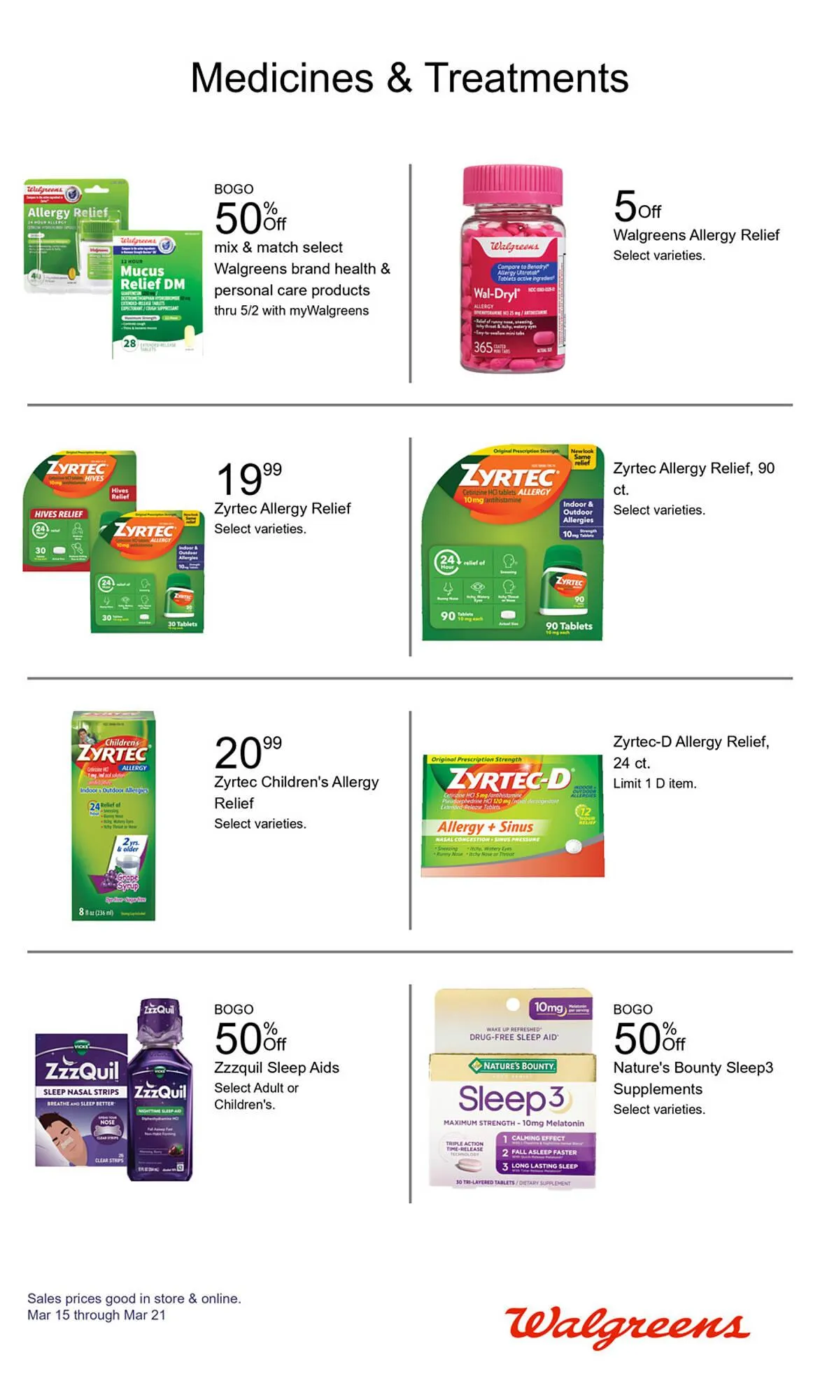 Weekly promotion Walgreens weekly ad spanning from March 15 to March 21 2026 - Page 13 for Catalogue 365