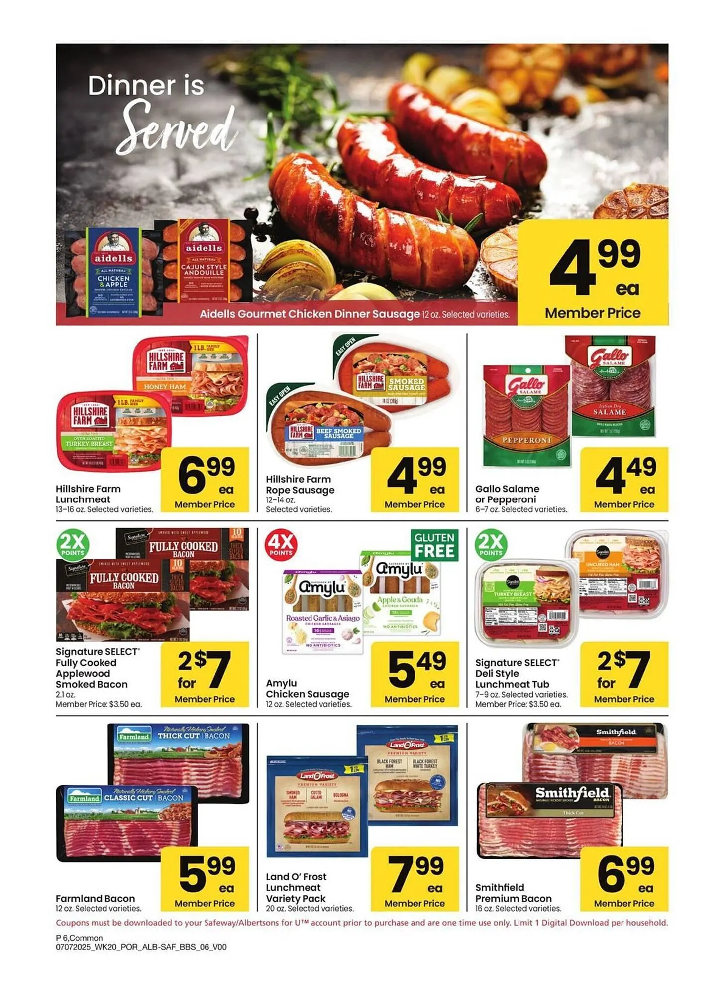 Weekly ad Albertsons Weekly Ad from July 7 to August 3 2025 - Page 6