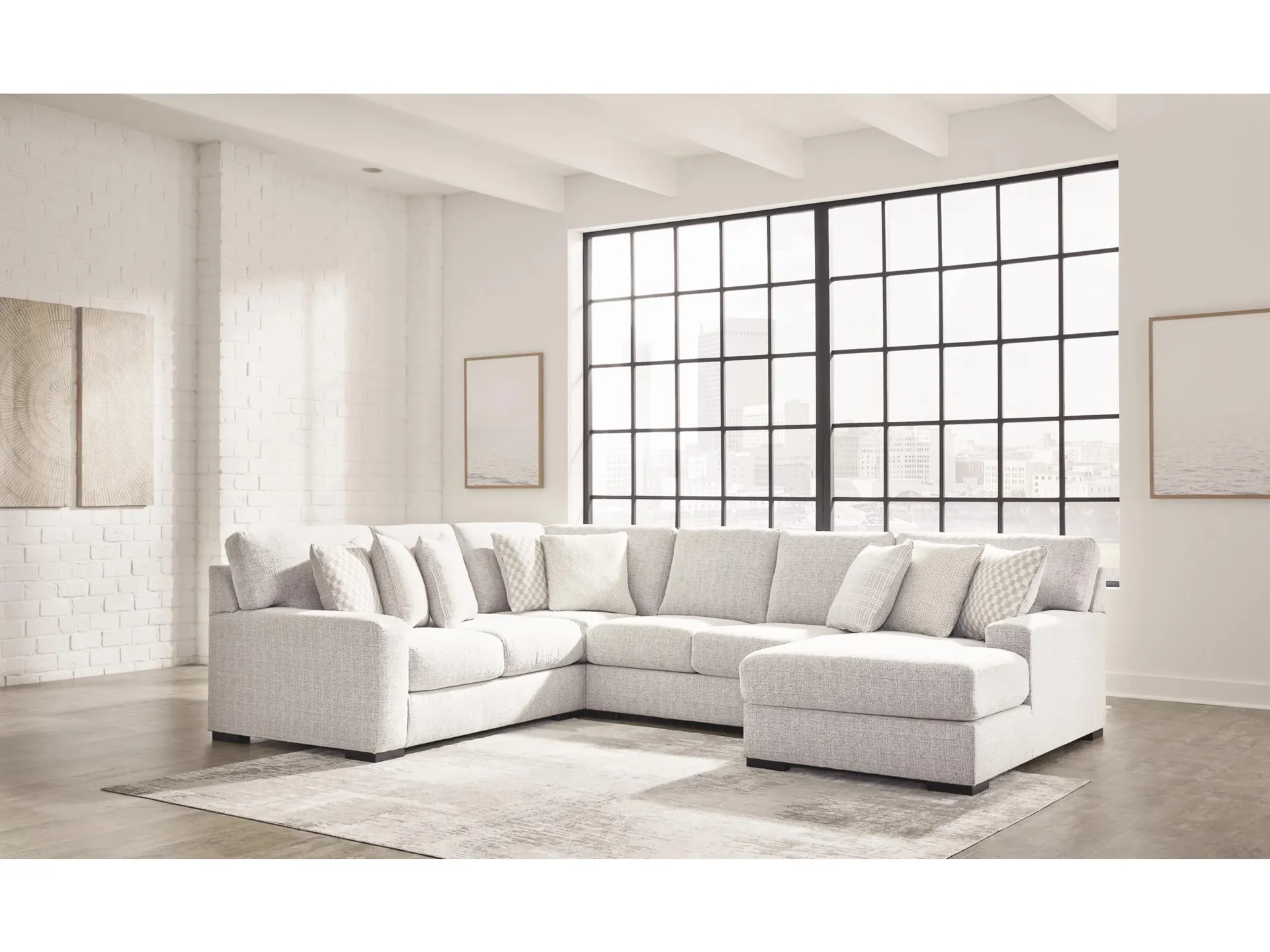 Larce 4-Piece Next-Gen Nuvella™ Performance Fabric Sectional with Chaise