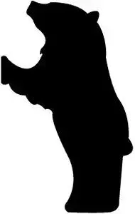 Woodcraft Project Paper Plan To Build Hungry Bear Shadow Pattern - Material Not Included