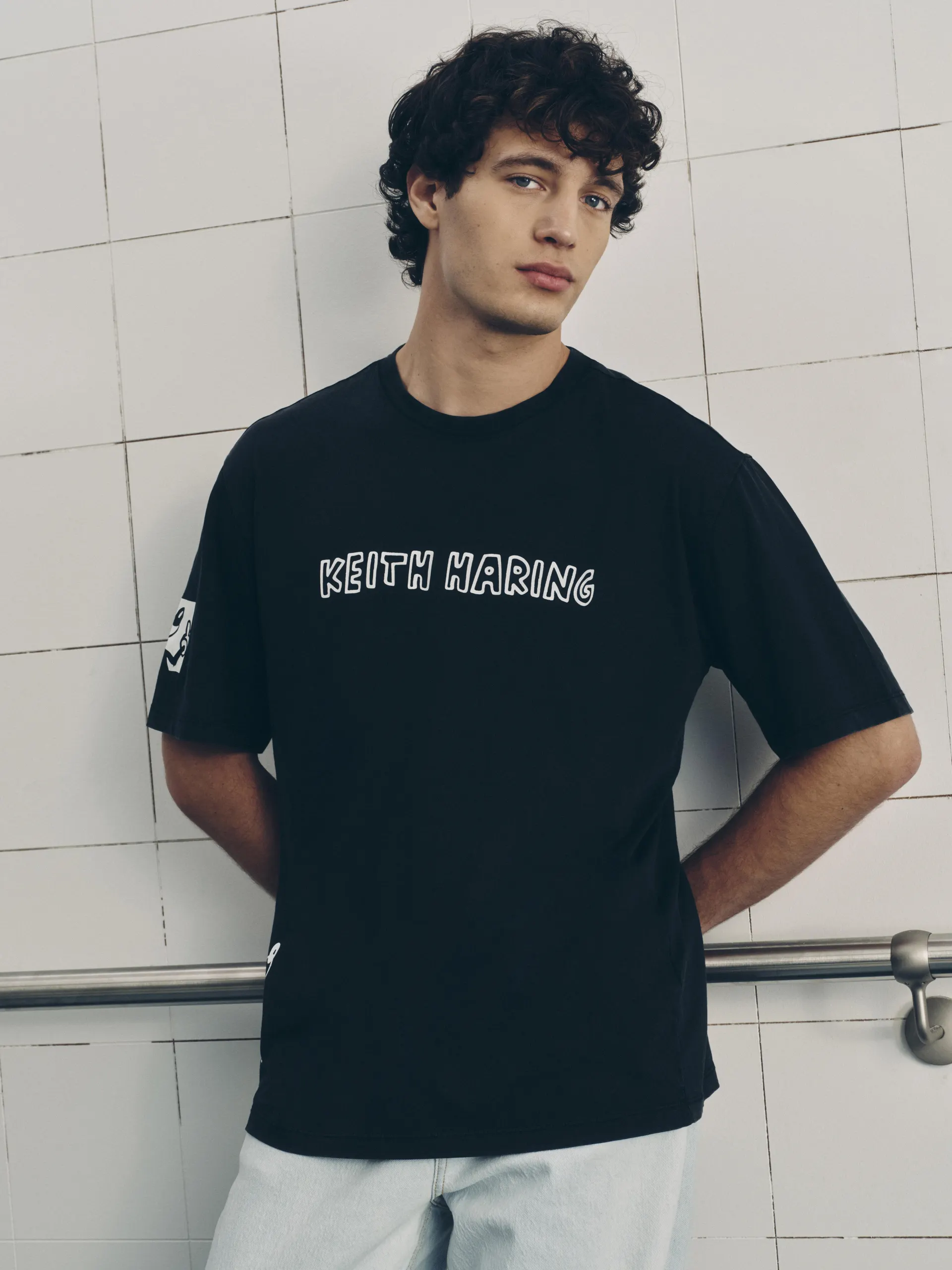 Acid wash T-shirt Disney's Mickey Mouse x Keith Haring