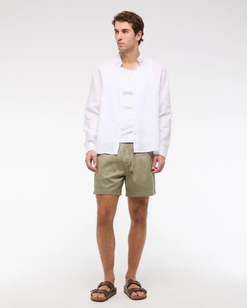 Cotton-Blend Pull-On Short