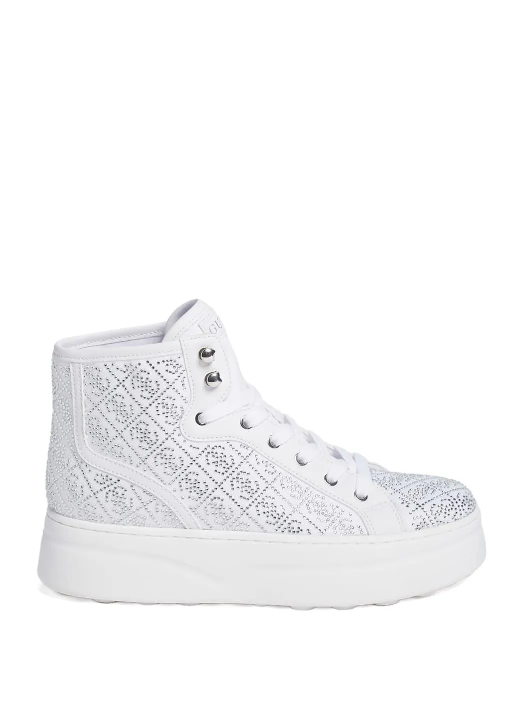 Rhinestone Quattro G High-Top Sneakers
