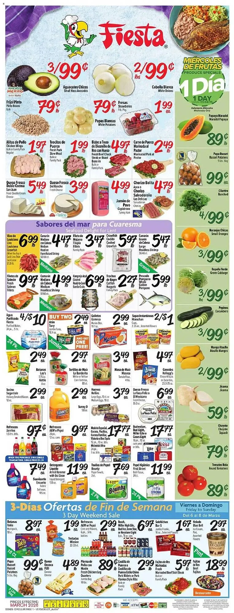 Weekly ad Fiesta Mart weekly ad from March 4 to March 11 2026 - Page 1
