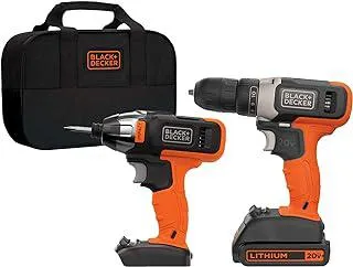 Stanley Black & Decker BD2KITCDIBCWM MAX 2 Tool Cordless Drill and Impact Driver Combo Kit 20V