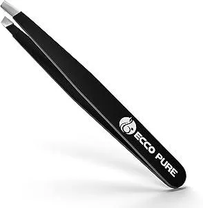 Precision Slant Tip Tweezers – Stainless Steel Forceps for Lab, Crafts, and Fine Handling