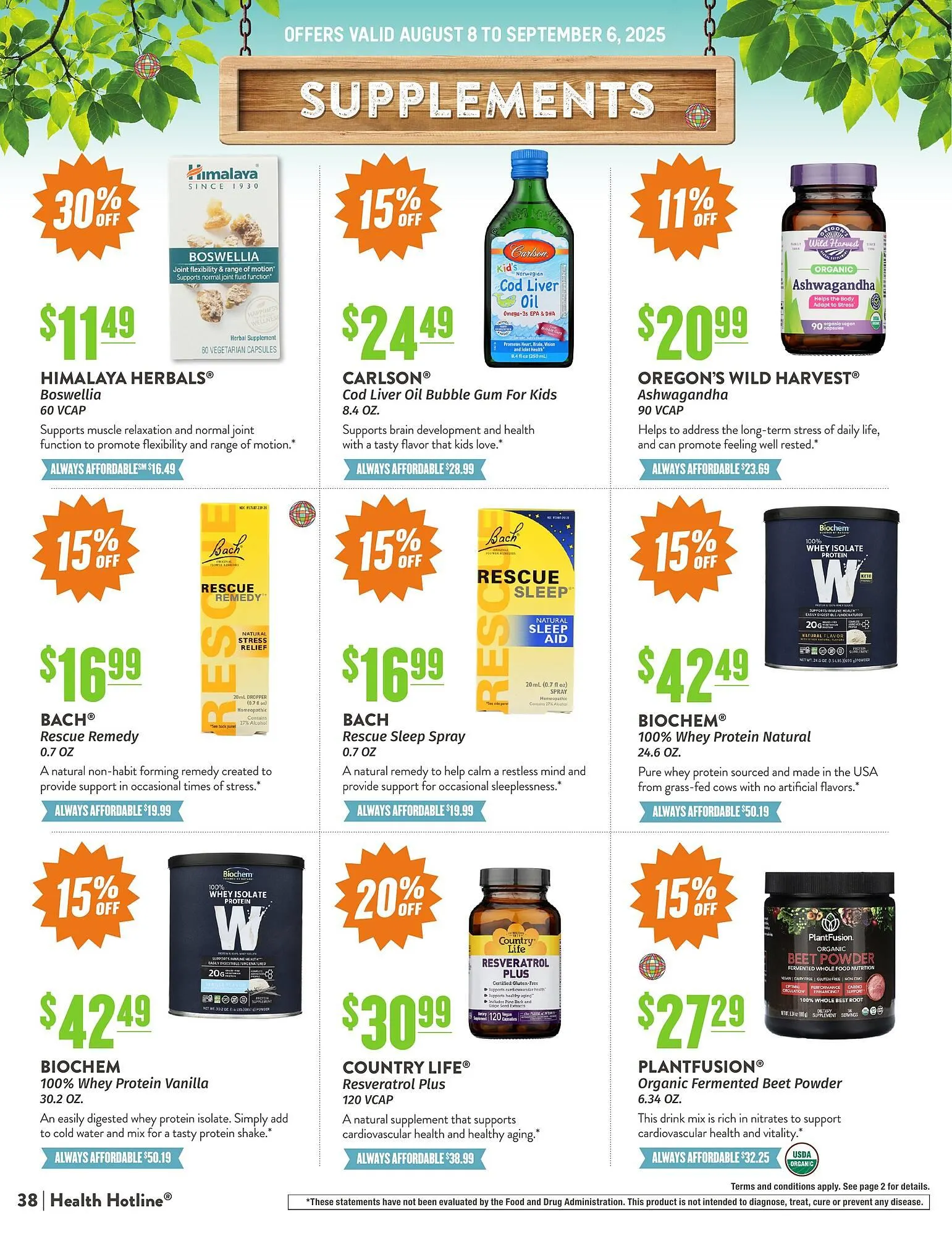 Weekly ad Natural Grocers ad from August 8 to September 6 2025 - Page 38