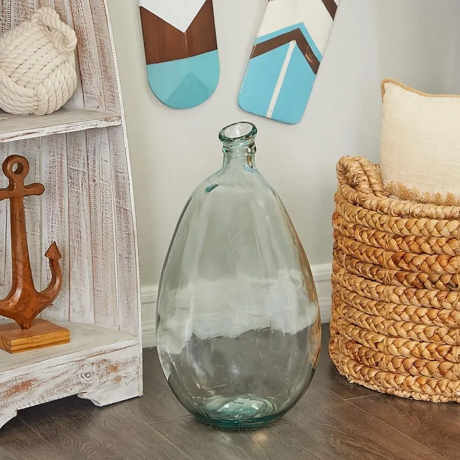 Grayson Lane Blue Glass Modern Vase