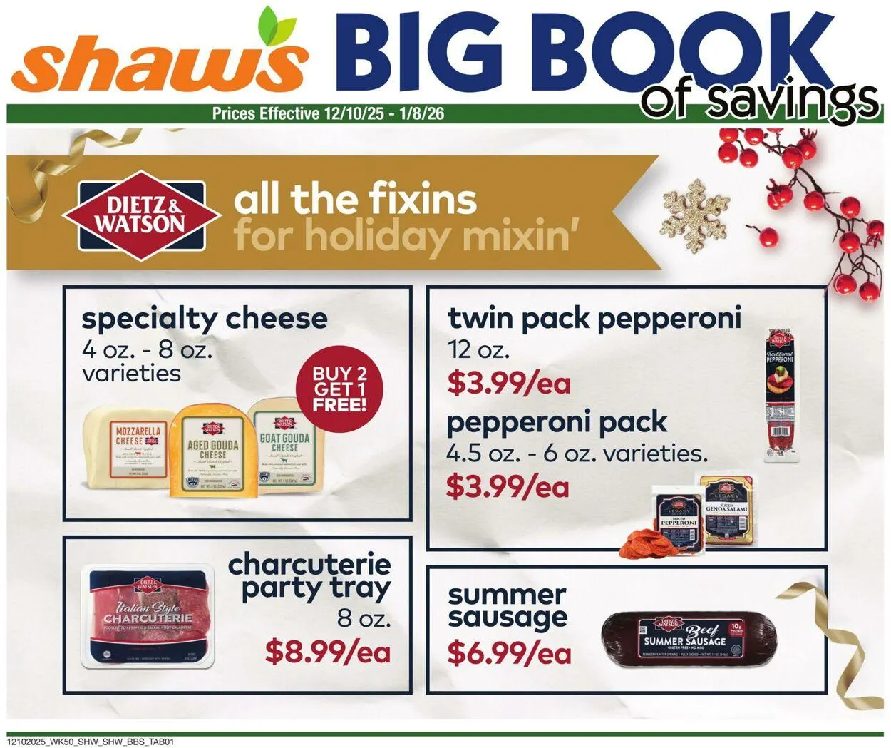 Weekly ad Shaws from December 10 to January 8 2026 - Page 1