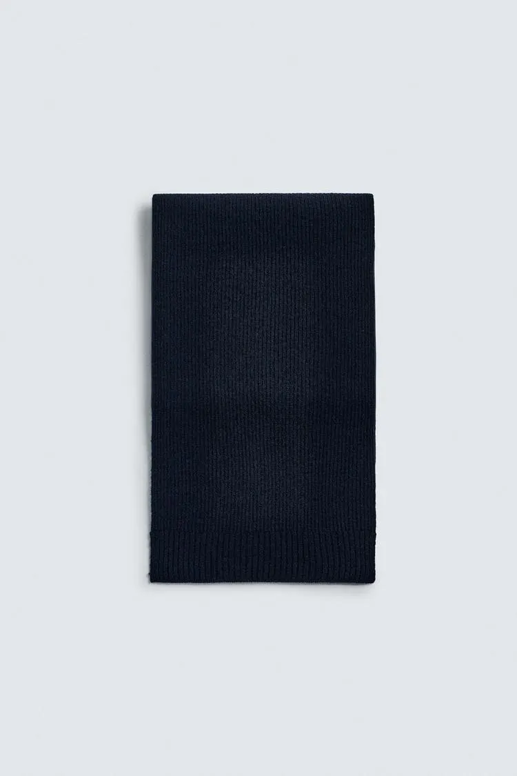 100% WOOL KNIT SCARF