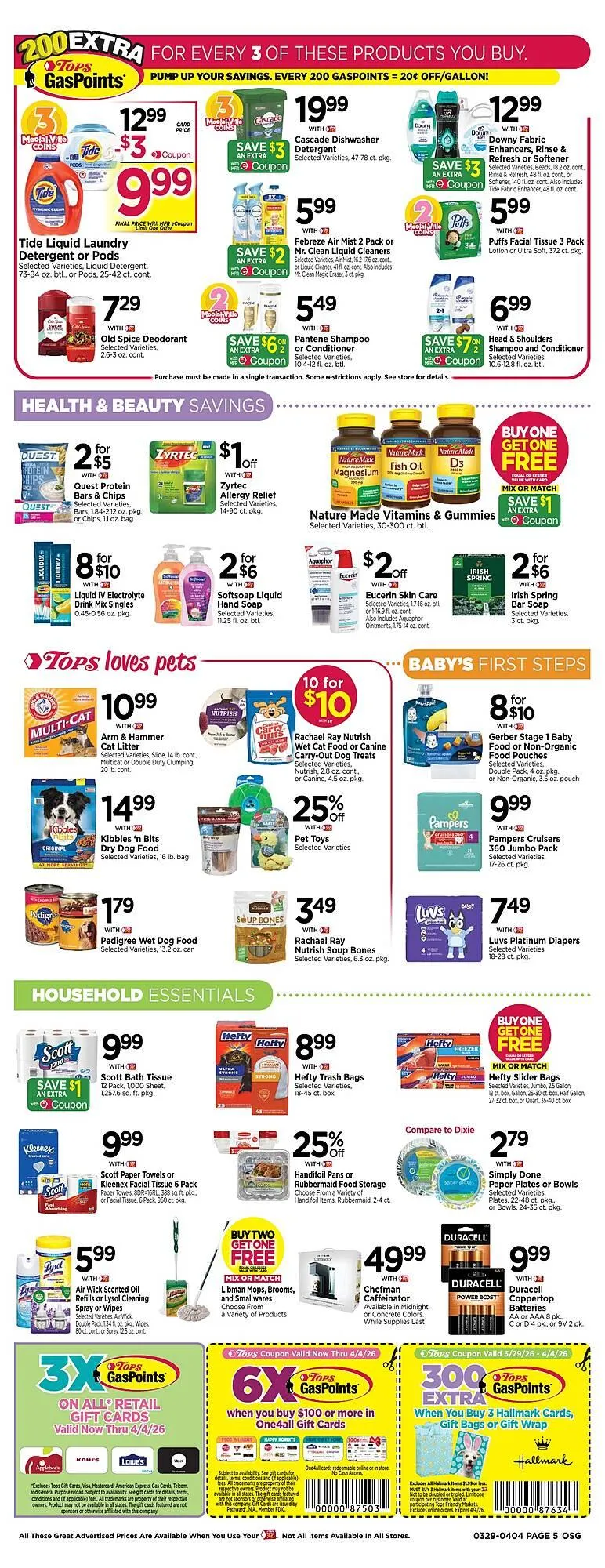 Weekly promotion Tops weekly ad spanning from March 31 to April 4 2026 - Page 7 for Catalogue 365