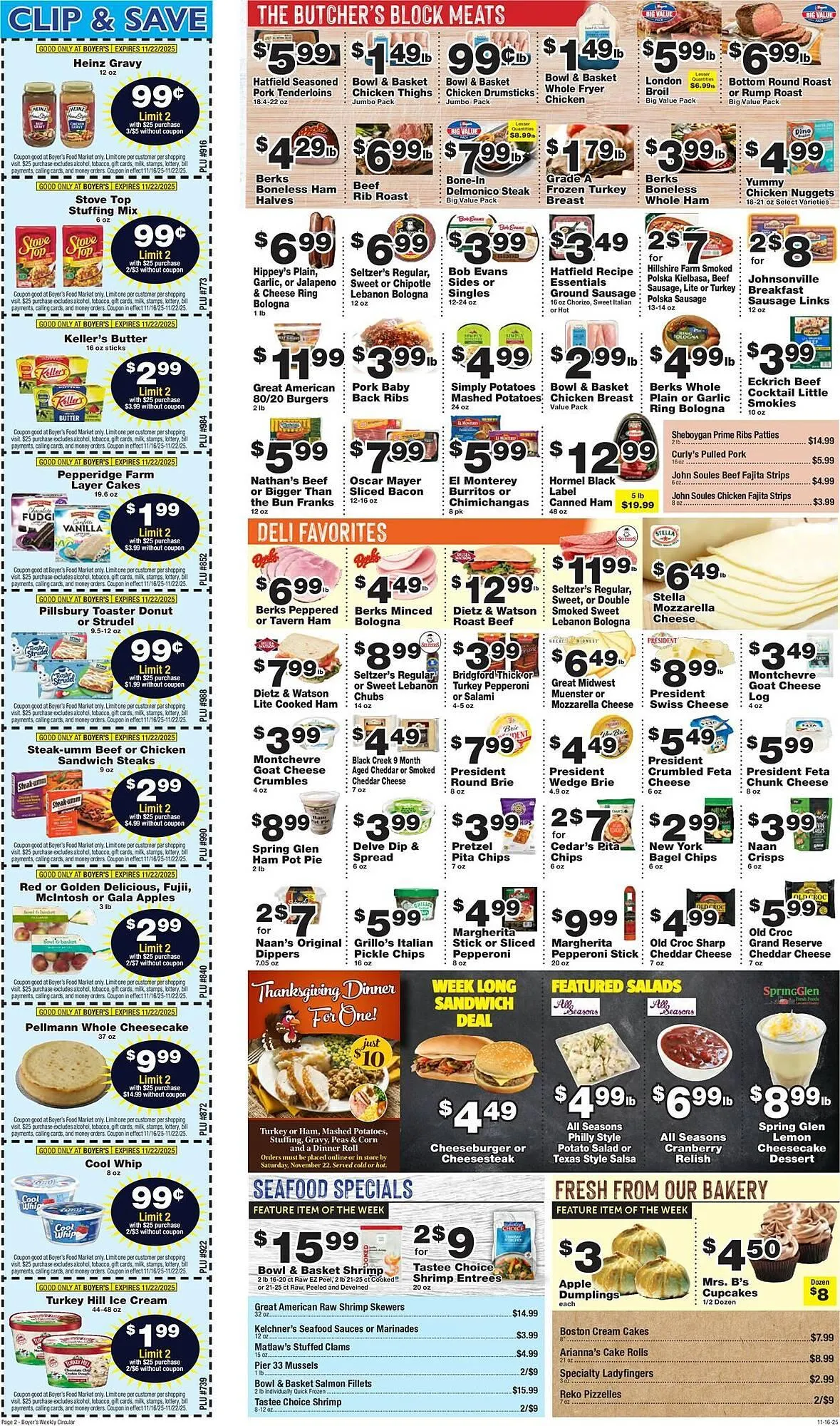 Weekly ad Boyer's Food Markets weekly ad from November 16 to November 22 2025 - Page 2