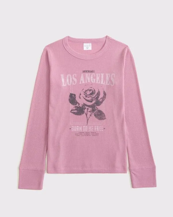 oversized long-sleeve graphic tee