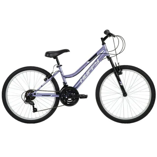 Huffy 24" Rock Creek Girls Mountain Bike for Women, Purple Lilac