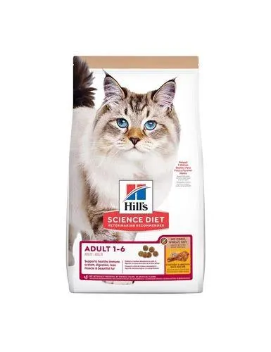 Hill's Science Diet Adult No Corn, Wheat or Soy Dry Cat Food, Chicken, 3.5 Pounds