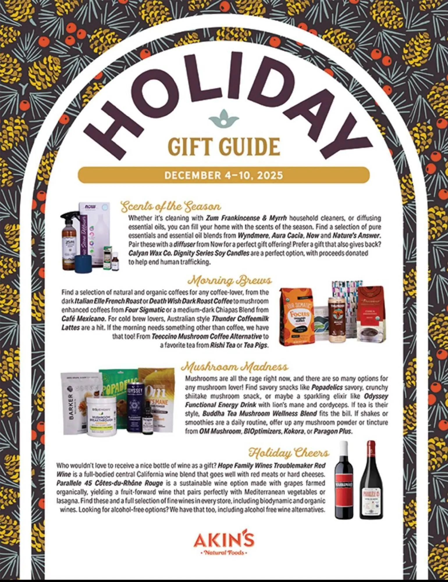 Weekly ad Akin's Natural Foods weekly ad from December 4 to December 10 2025 - Page 1