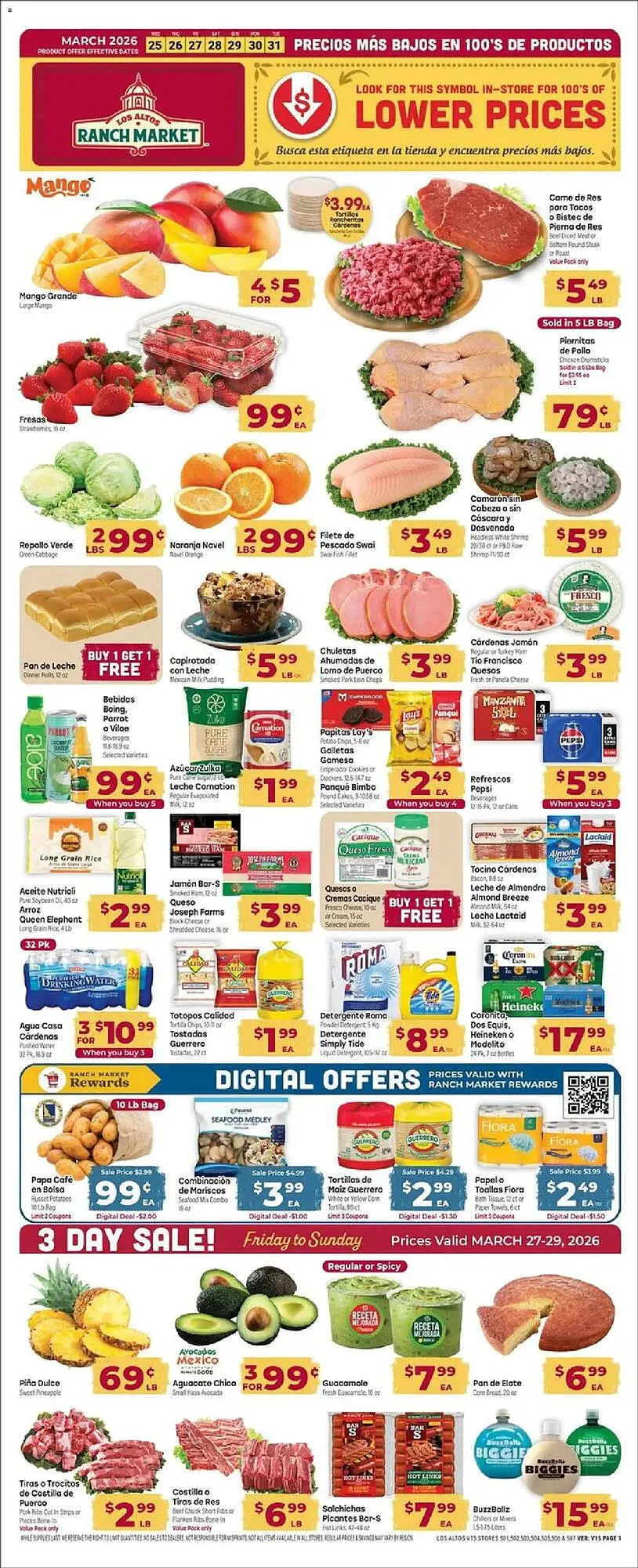 Weekly ad Los Altos Ranch Market weekly ad from March 25 to March 31 2026 - Page 1