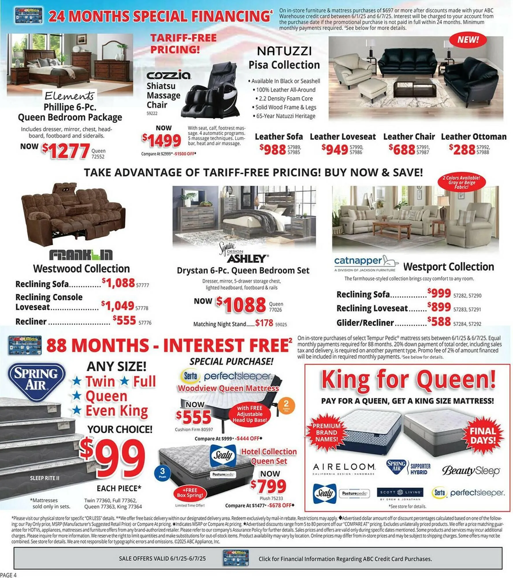 Weekly ad ABC Warehouse Weekly Ad from June 1 to June 7 2025 - Page 4