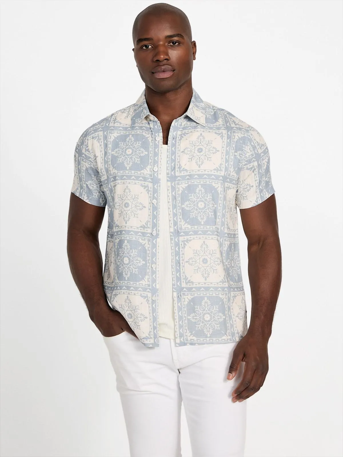 Eco Mosley Tile Printed Shirt