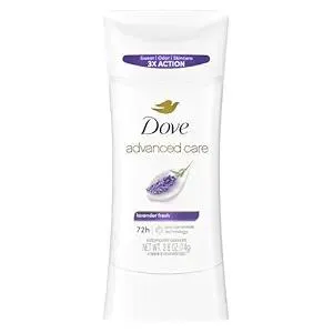Dove Advanced Care Antiperspirant Deodorant Stick Lavender Fresh for Helping Repair Skin Barrier After Shaving, with 72-Hour Sweat & Odor Protection, 2.6 oz