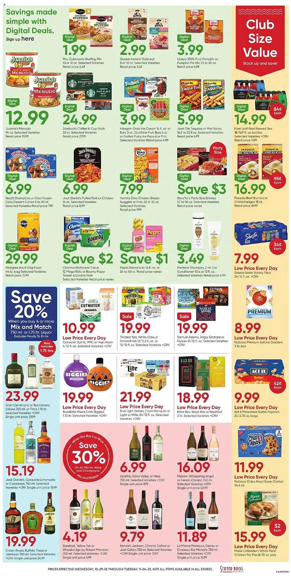 Weekly ad Stater Bros weekly ad from October 29 to November 5 2025 - Page 3