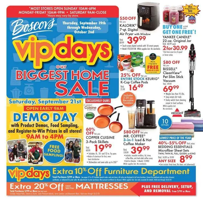 Weekly ad Weekly Ads Boscov's from September 19 to October 2 2024 - Page 1