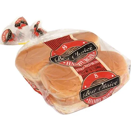 Best Choice Enriched Buns, Hamburger