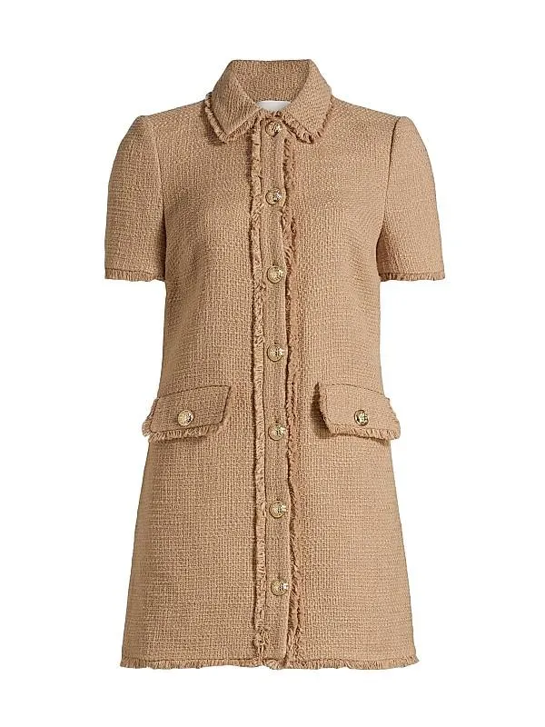 Pammy Cotton Tweed A-Line Minidress