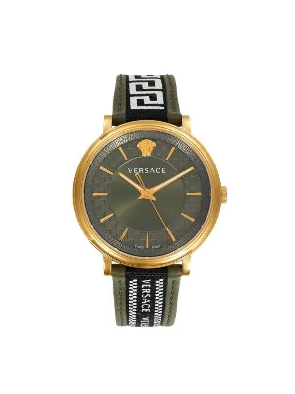 42MM Stainless Steel & Leather Watch