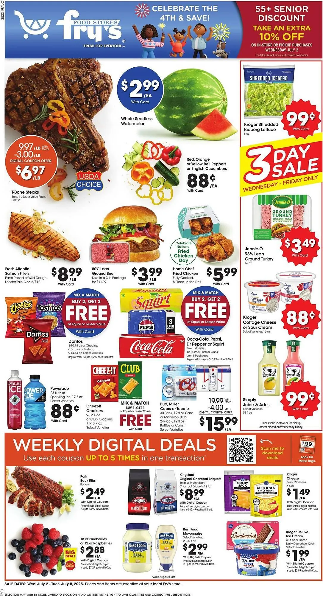 Weekly ad Fry's Weekly Ad from July 2 to July 8 2025 - Page 1