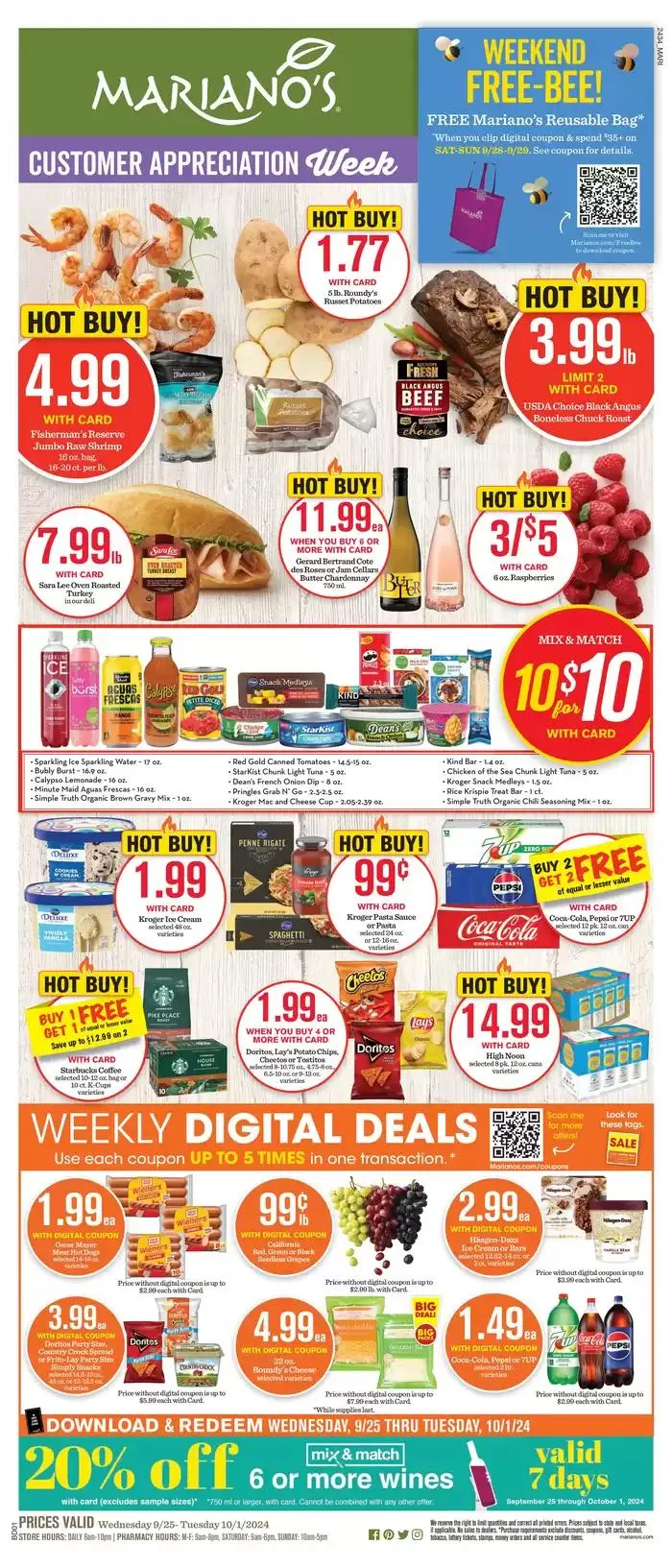 Weekly ad Weekly Ad from September 25 to October 1 2024 - Page 1